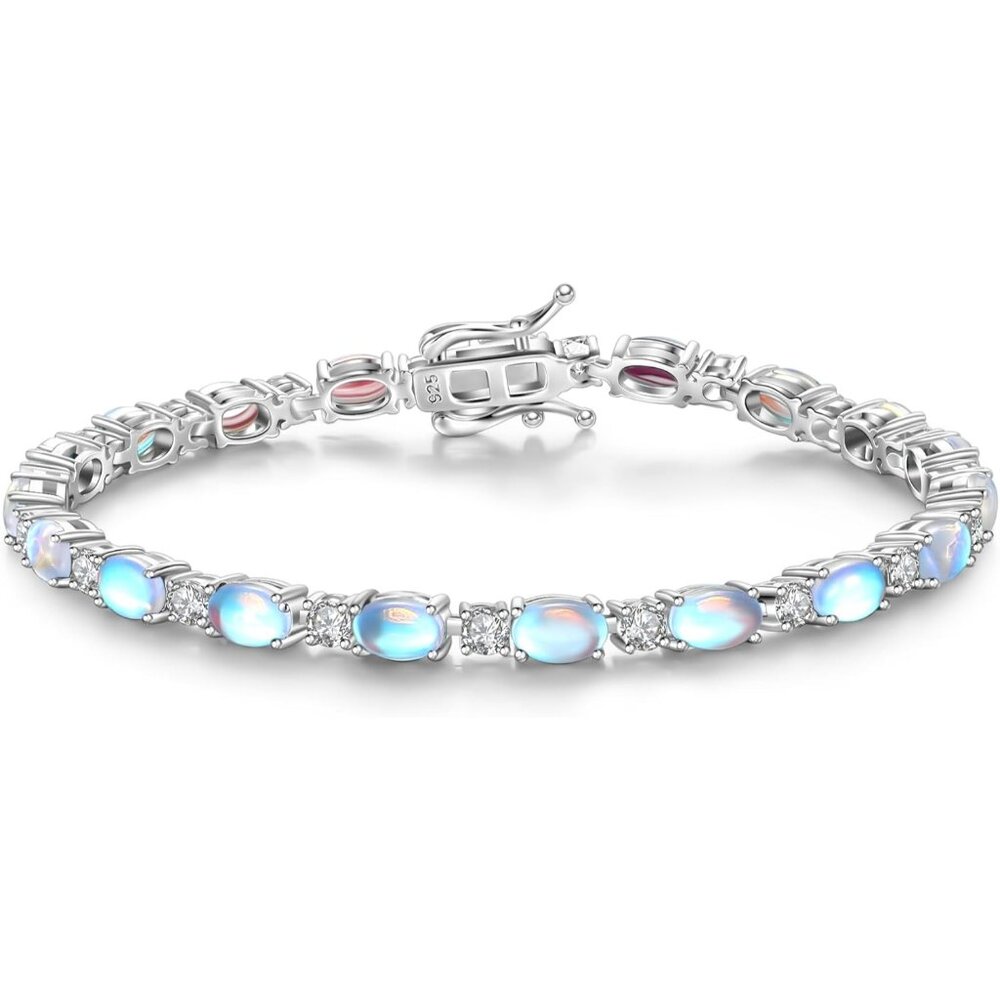 Birthstone Bracelets Sterling Silver Tennis Bracelets Charm Fine Jewelry Christm